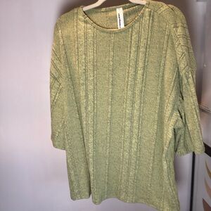 Missguided + Olive Ribbed Long Sleeve Top